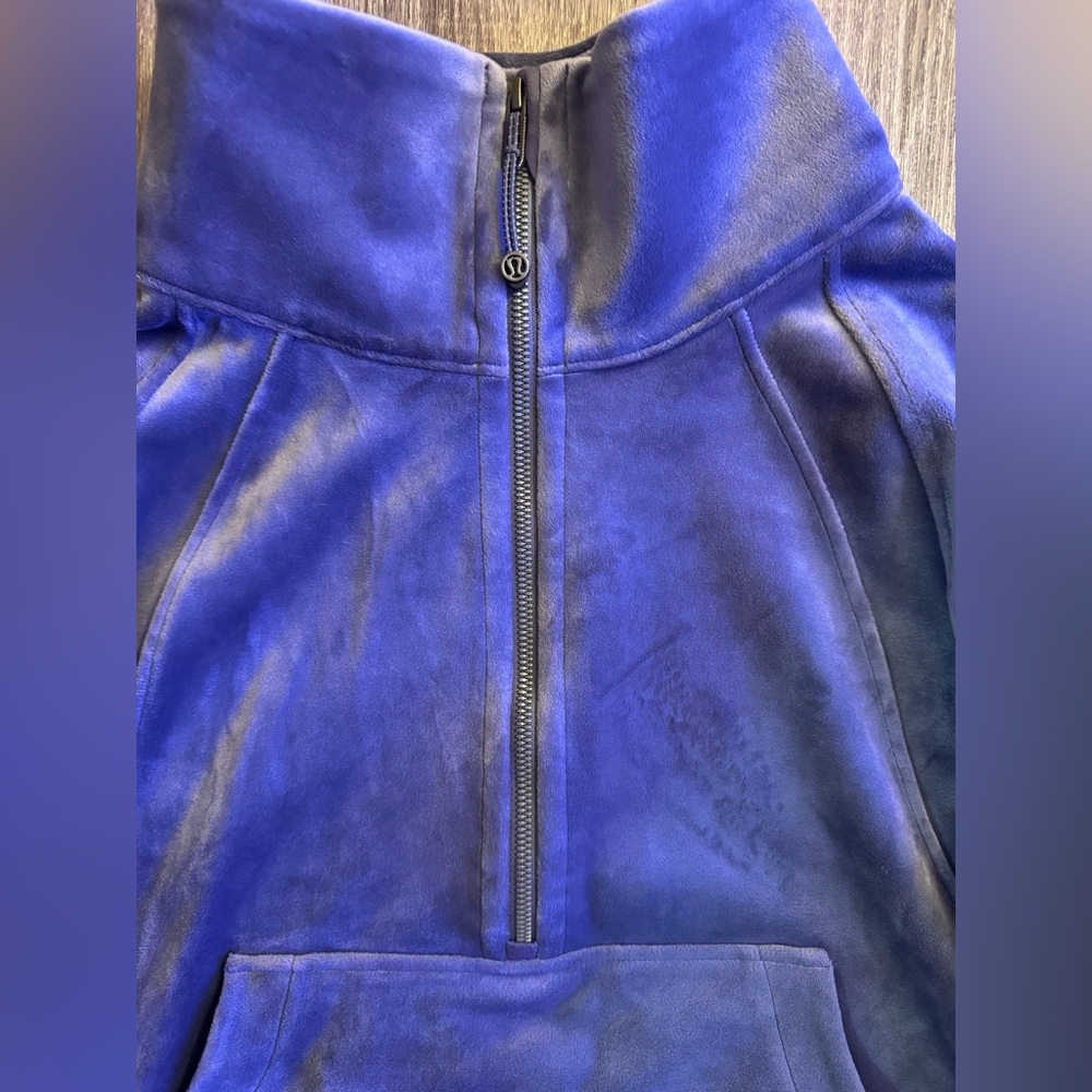 Lululemon Scuba oversized funnel neck sweater. Nightfall.Purple/Gray tone.M/L - Picture 6 of 16